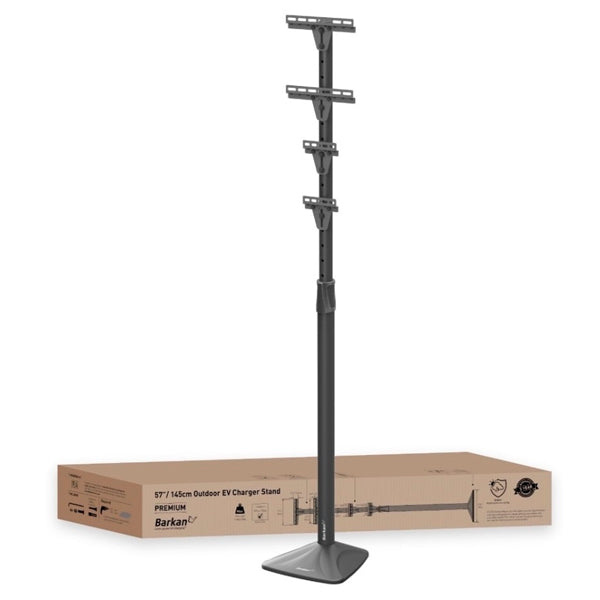 BARKAN SUPORTE DE CHÃO EXTERIOR 145CM PARA CARREGADOR DE VE EV140FC