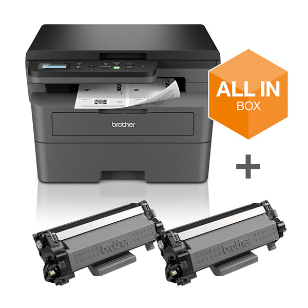 BROTHER MULTIF LASER MONO DCPL2627DWXL C/ 2 TONERS XL