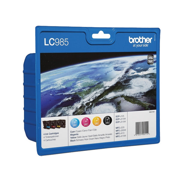 BROTHER TINTEIRO PACK 4 CORES LC985VALBP