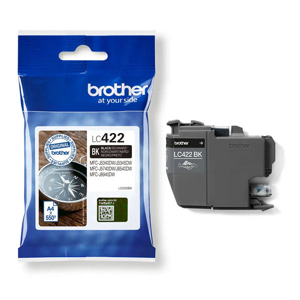BROTHER TINTEIRO PRETO LC422BK
