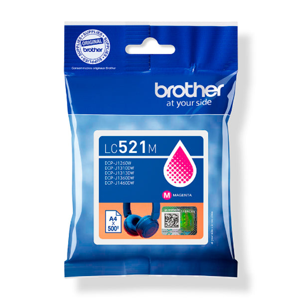 BROTHER TINTEIRO MAGENTA LC521M