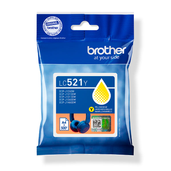 BROTHER TINTEIRO AMARELO LC521Y