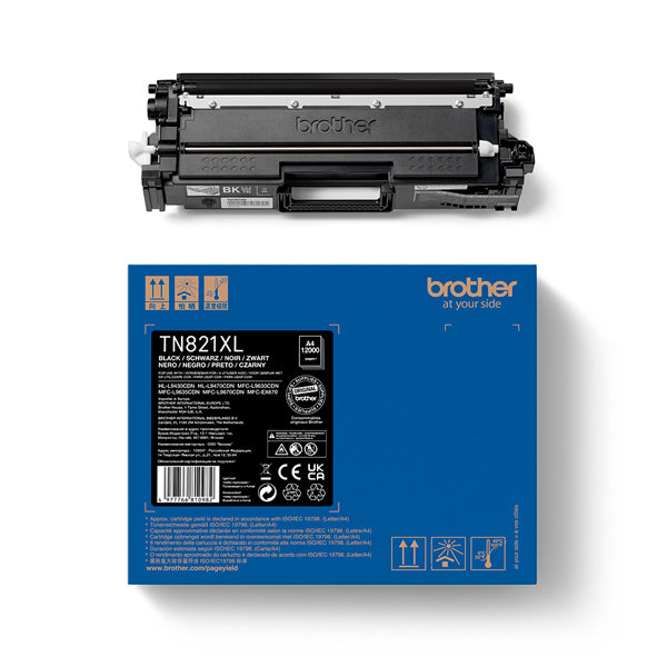 BROTHER TONER PRETO TN821XLBK