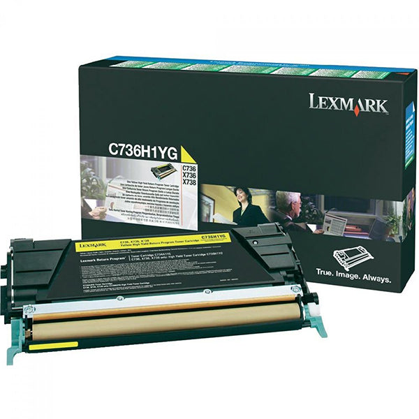 LEXMARK TONER AMARELO ELEV C/RET C736/X736/738 10K