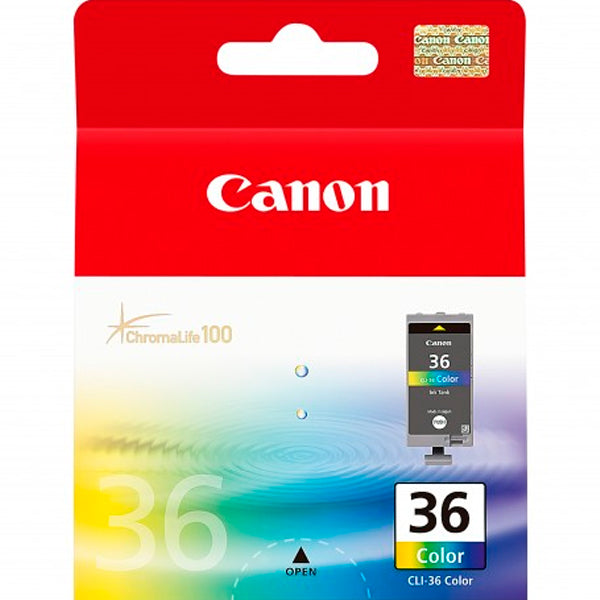 CANON CLI-36 INK CARTRIDGE TRI-COLOUR STANDARD CAPACITY 12ML 249 PAGES 1-PACK
