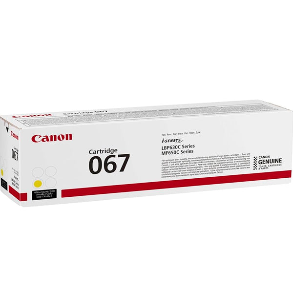 CANON TONER CARTRIDGE 067 YELLOW