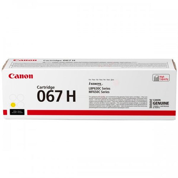 CANON TONER CARTRIDGE 067 HIGH YIELD YELLOW