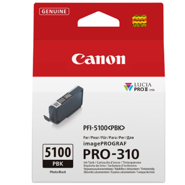 CANON PFI-5100 SERIES PHOTO BLACK INK TANK