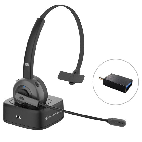 CONCEPTRONIC HEADSET BLUETOOTH NOISE CANCEL C/CHARGING DOCK