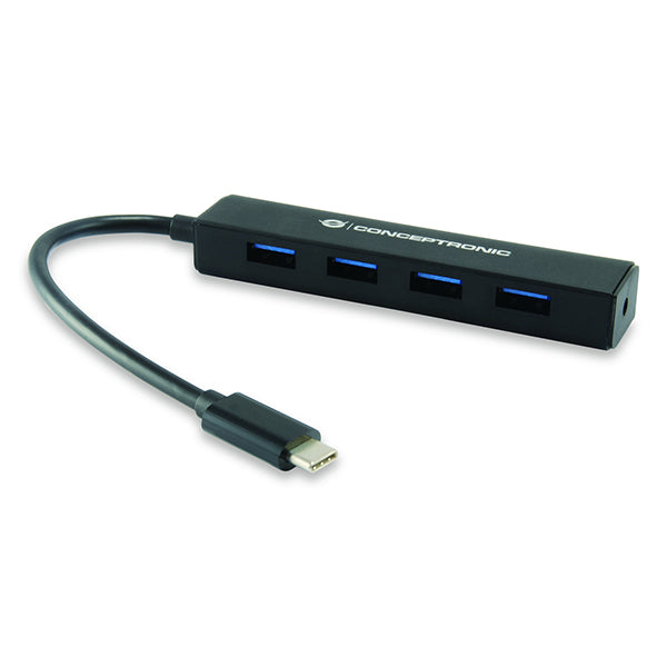 CONCEPTRONIC HUB USB 3.1 TYPE-C COM 4-PORT USB 3.0