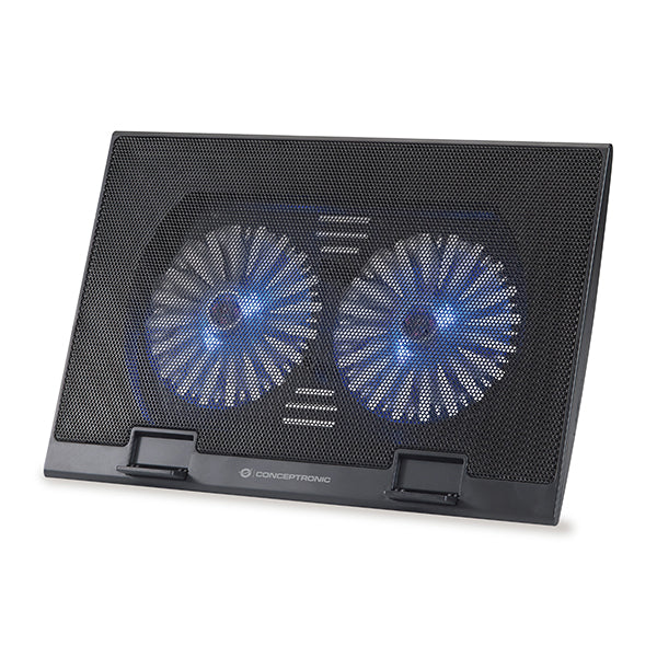 CONCEPTRONIC BASE PORTATIL 2XFANS 17.3" BLACK