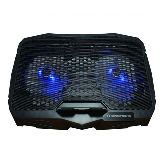 CONCEPTRONIC BASE PORTATIL 2XFANS 17.3" BLACK