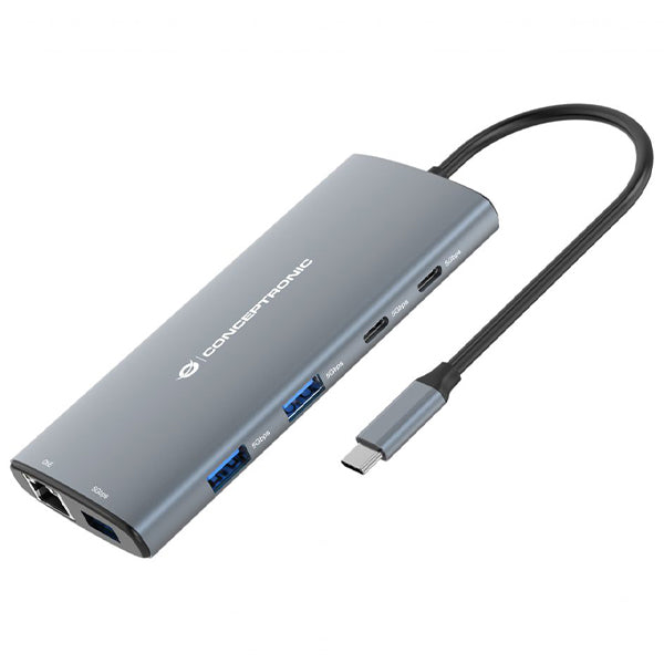 CONCEPTRONIC DOCK USB-C 1XHDMI 3XUSB3.0 2XUSB-C PD 100W CR 1XRJ45