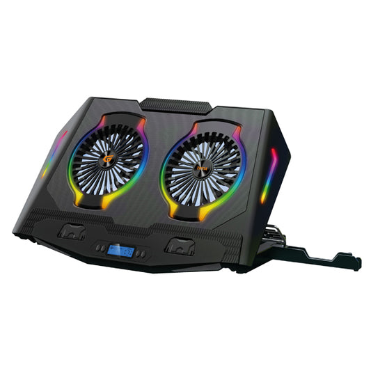 CONCEPTRONIC BASE PORTATIL GAMING 2XFANS LCD SCREEN RGB 17.3" BLACK