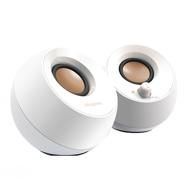 CREATIVE COLUNAS PEBBLE 2.0 USB WHITE B CREATIVE