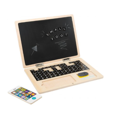 COMPUTADOR DE MADEIRA COM QUADRO MAGNÉTICO