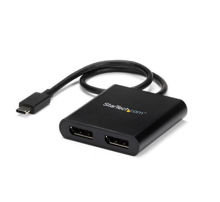 STARTECH ADAPTADOR GRÁFICO USB-C PARA DISPLAYPORT 2 PORTAS