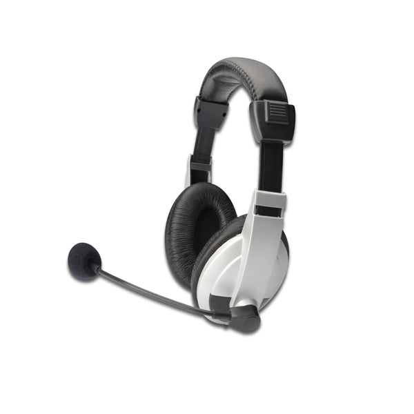 DIGITUS STEREO HEADSET W/ MICRO CABLE 18M W/VOLUME CONTROL 2X3.5 STEREO JACKS