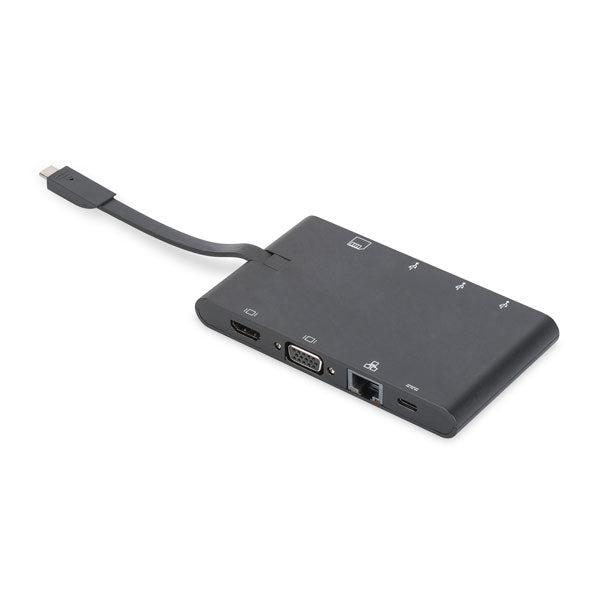 DIGITUS DOCKING STATION UNIVERSAL USB-C C/9 PORT PRETO