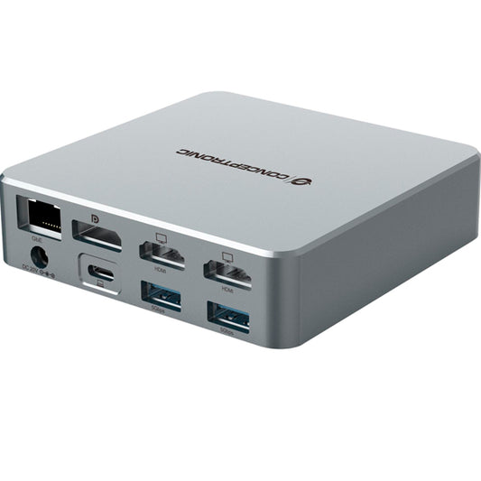 CONCEPTRONIC DOCK USB-C 2XHDMI 1XDP 4XUSB-C 1XRJ45 CR 3.5 PD120W