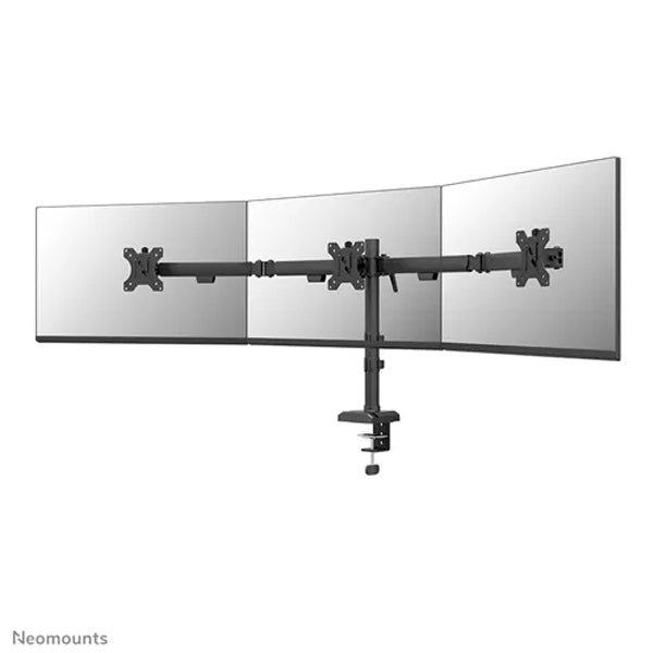 NEOMOUNTS NERO TRIPLE FLAT SCREEN DESK MOUNT 3 SCREENS 10-27 BLACK