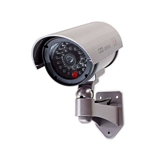 NEDIS DUMMY SECURITY CAM BULLET IP44 BATTERY POWERED OUTDOOR INCLUDING WALL MOUN