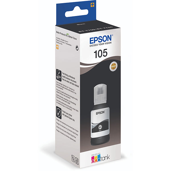 EPSON TINTEIRO PRETO 105 ECOTANK ET-7700/50 - MOQ30