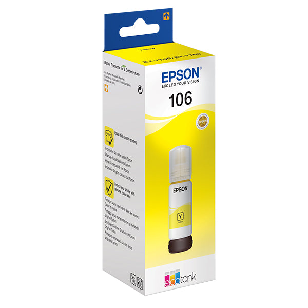 EPSON TINTEIRO AMARELO 106 ECOTANK PHOTO ET-7700/50 MOQ30