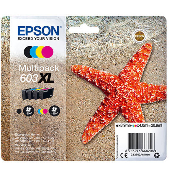 EPSON TINTEIRO PACK 3 CORES 603 XP-28XX/3100/21XX/3105/41XX