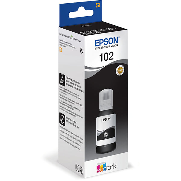 EPSON TINTEIRO PRETO 102 ET-2700/2750/3700/3750/4750