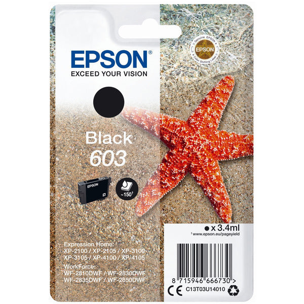 EPSON TINTEIRO PACK 4 CORES 603 XL XP-28XX/3100/21XX/3105/41XX MOQ10UNDS