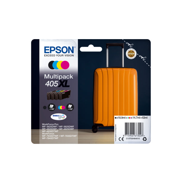 EPSON TINTEIRO PACK 4 CORES 405 XL WF-38XX/48XX
