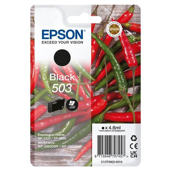 EPSON TINTEIRO PRETO 503 XP5200/05/WF2960/65 MOQ 10