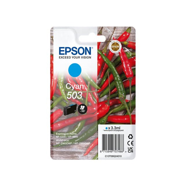 EPSON TINTEIRO AZUL 503 XP5200/05/WF2960/65 MOQ 10