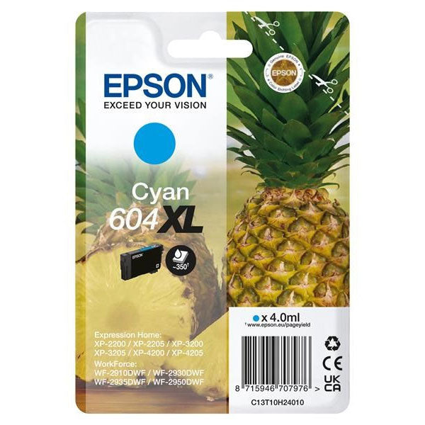 EPSON TINTEIRO AZUL 604XL   XP2200/05/3200/05/4200/05/WF2910/30/35/50 MOQ 10