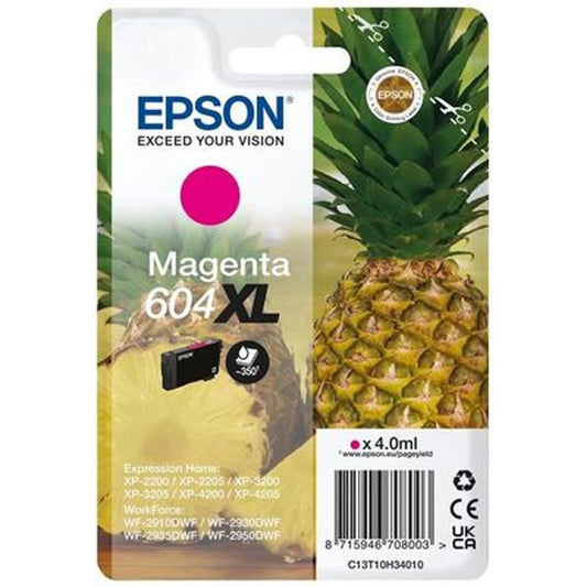 EPSON TINTEIRO MAGENTA 604XL  XP2200/05/3200/05/4200/05/WF2910/30/35/50 MOQ 10