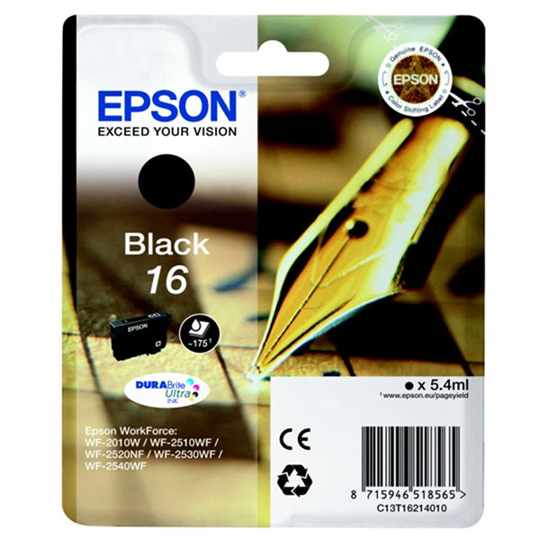 EPSON TINTEIRO PRETO 16 DURABRITE ULTRA INK