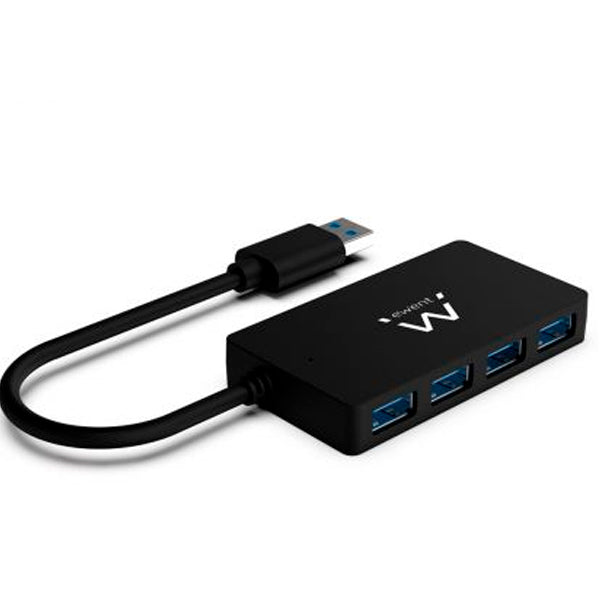 EWENT HUB USB3.0 4 PORT USB3.0 COM JACK P/ALIMENTAÇÃO