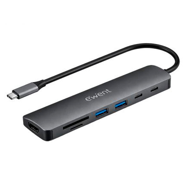 EWENT DOCK USB-C 4K 1XHDMI 2XUSB3.2 1XUSB-C CREADER PD100W
