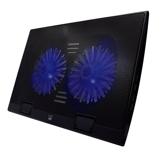 EWENT BASE PORTATIL 17" 2 SILENT LED FAN 4XUSB