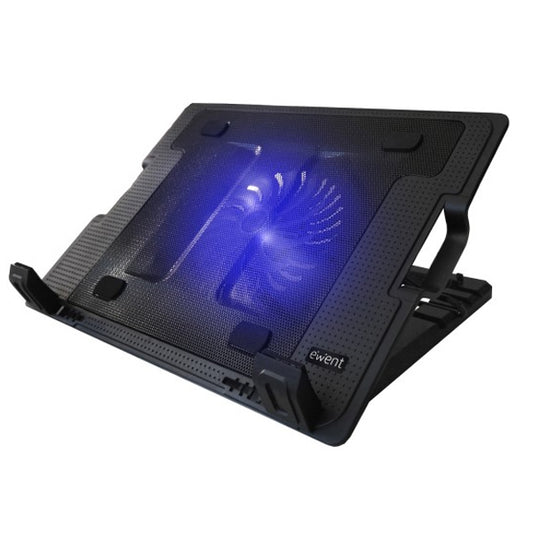 EWENT BASE PORTATIL 17" MULTI ANGLE STAND 2XUSB