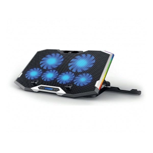 EWENT BASE PORTATIL 15.6" 6X FANS LCD DISPLAY LED RGB HUB 4 PORT