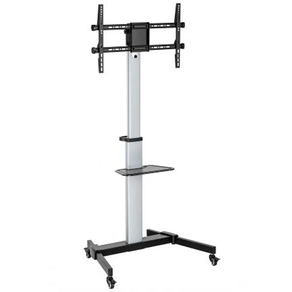 EWENT SUPORTE/MOVEL CHÃO TV 86" OU 50KGS 1XPRAT ALUMINIO