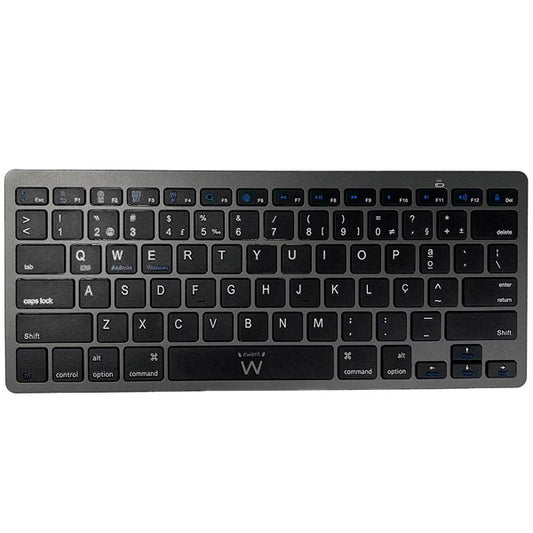 EWENT TECLADO BLUETOOTH IOS ANDROID WIN COMPACT SLIM BLACK PT