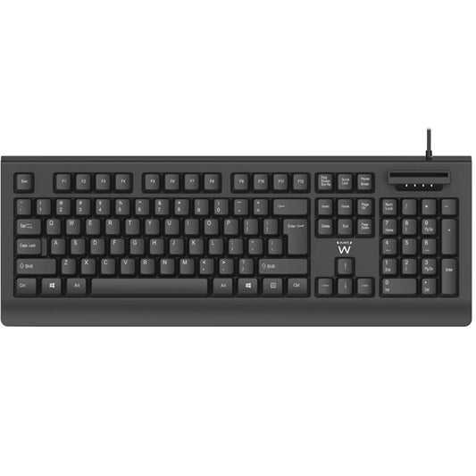 EWENT TECLADO COM LEITOR DE CARTÃO CIDADÃO USB BLACK