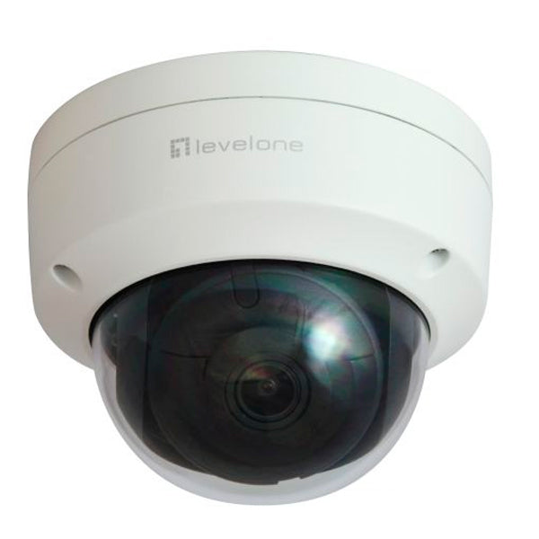LEVELONE GEMINI FIXED DOME IP NETWORK CAMERA 6MP H.265 IP67 IN/OUTDOOR