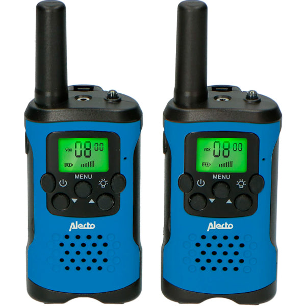 ALECTO WALKIE-TALKIE 7KM 8 CANAIS PTT/VOX C\ LANTERNA PRETO/AZUL