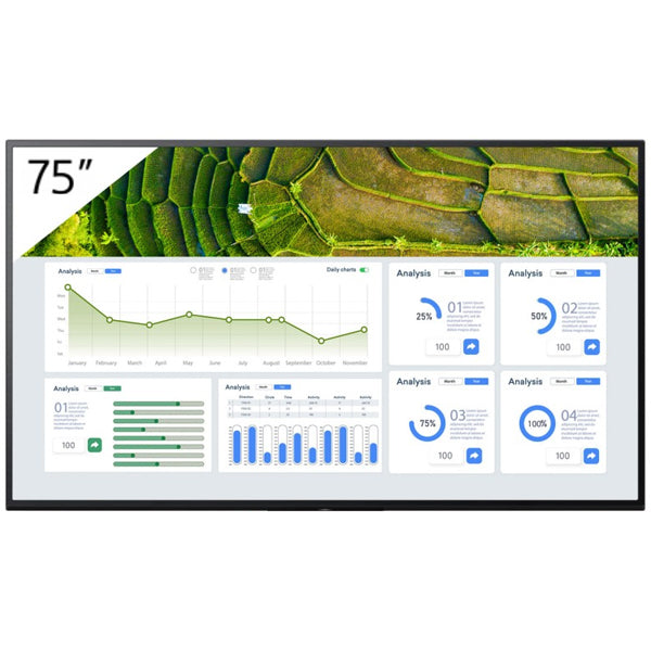 SONY BRAVIA MONITOR PROFISSIONAL IPS 75" UHD 4K 440CD 24/7 FW-75BZ30L