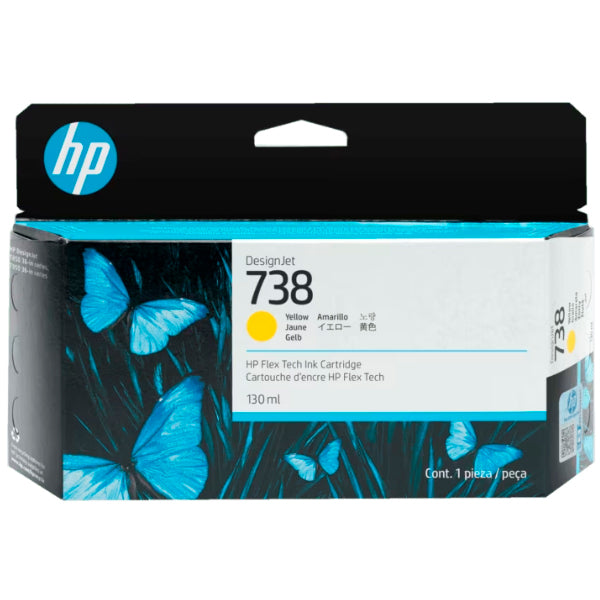 HP TINTEIRO AMARELO DESIGNJET 738 130-ML