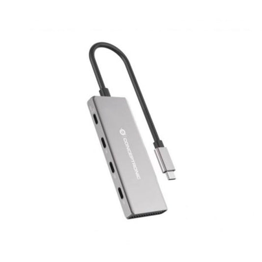 CONCEPTRONIC HUB USB-C 4 PORTAS USB-C PD100W ALUMINIO